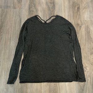 Hollister dark gray long sleeve top
